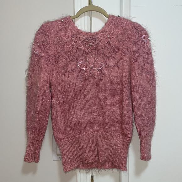 Gorgeous pink vintage sweater - Picture 2 of 5